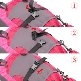 MAGARROW 1" Strap Buckle Packing Backpack Straps Adjustable 1-Inch Belt (Black, 78)