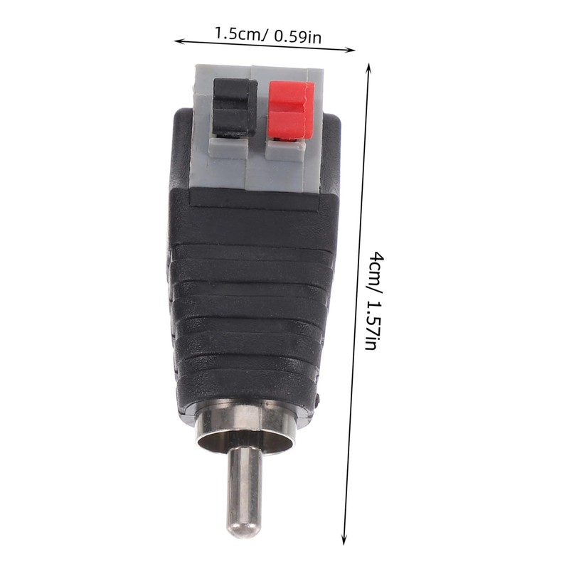 TEHAUX 8pcs Audio Adapter Connector Plug Speaker Wire Plugs for