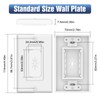 VCELINK Wall Plate Cable Pass Through with Mounting Bracket, Single
