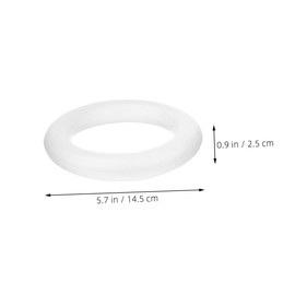COHEALI 10pcs Foam Wreath Forms DIY Circle Foams Decorative Wreath Rings Xps Models Craft Supplies