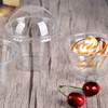 Yubbuio 100pcs Dessert Cups with Lids Plastic Fruit Cups Mini