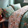 furn. Luna Wood Duvet Cover Set, Fern Green, Single