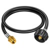 Alloxity 6FT Propane Hose Adapter 1lb to 20lb, Propane Tank