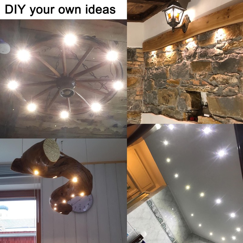 Haixin Small LED Spotlight 9PCS 12V 1W Recessed Celling Light