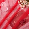 CABODYALS 2.19 Yards Red Tulle Fabric Netting Soft Mesh Mosquito