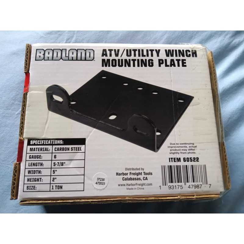 BADLAND "Great Value!" ATV/Utility Winch Mounting Plate