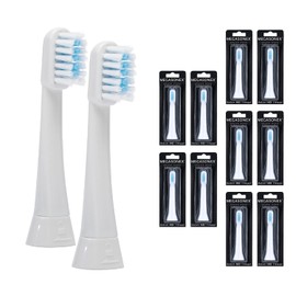 10x Megasonex Brush Heads Flat Medium