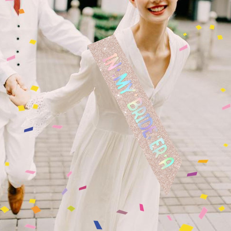 Vuzvuv Rose Gold In My Bride Era Sash for Bachelorette