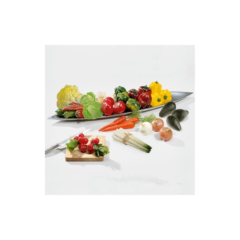Deco Woerner Decorative Dummy Peppers Food Dummy Green 10 x