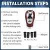 INFINAUTO Car Shift Knob, 9.4cm for 5 6 Speed Manual