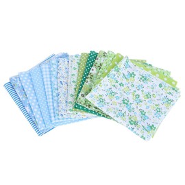 TOPINCN 25x25cm 14 Unids Tela Encantadora Flor Impreso Patrón de Punto Kit de Surtido de Tela de Algodón Costura DIY Material