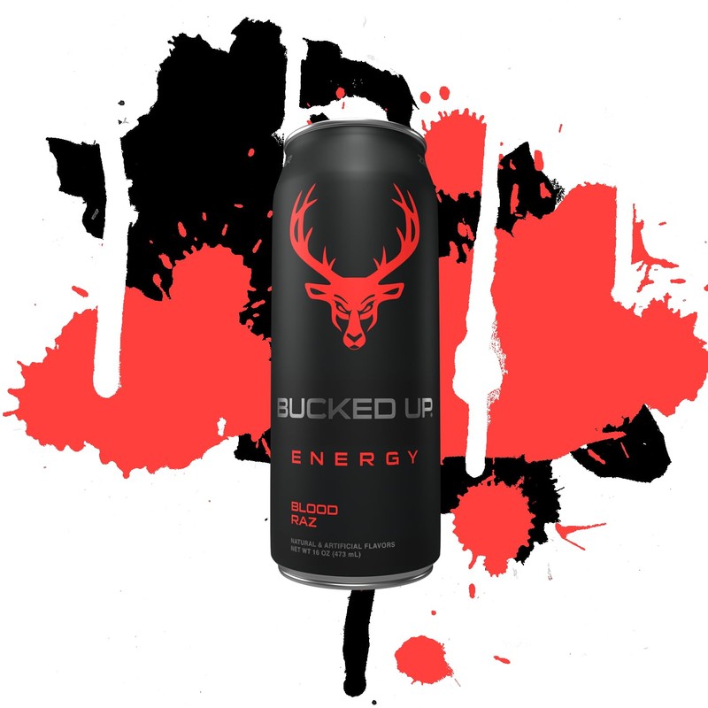 Bucked Up Energy Drink 300mg (Blood Raz) (12 CT)