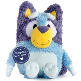 Jay Franco Weighted Bluey Plush Pillow Buddy - 2.5 lbs Soft Plushie Stuffed Pillow, 17 Inches, Blue - Bluey