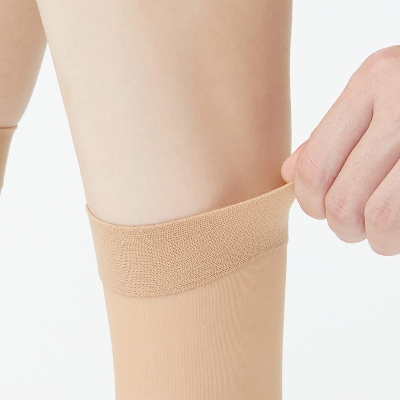 Gunze SBS515 Women's Short Stockings, Sabrina, 3 Pairs Set, Natural,