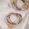 Luolinice 7PCS Shell Bracelet for Women Boho Layered Seashell Bracelet