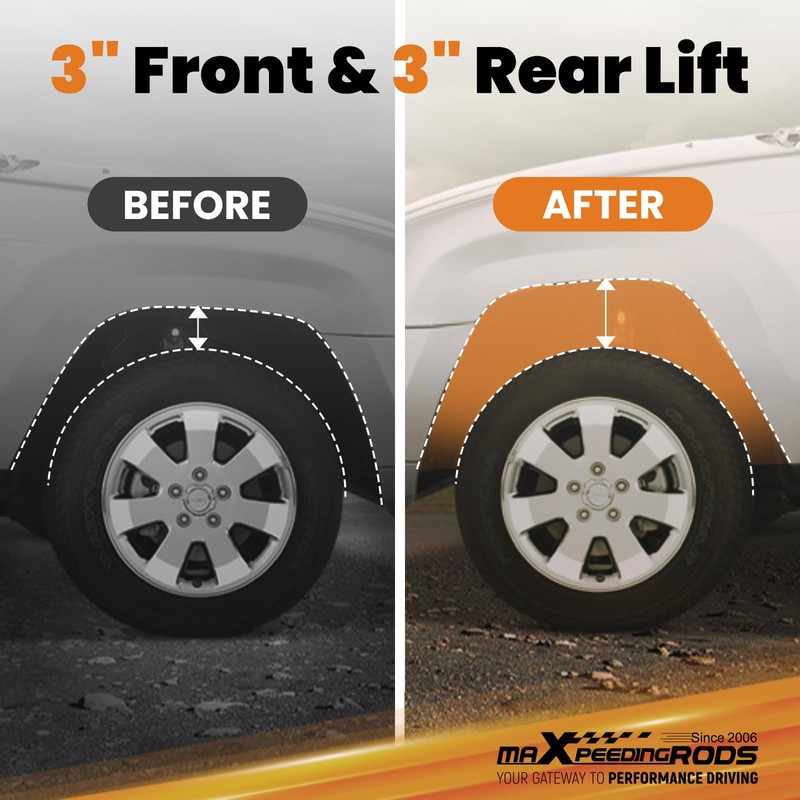 maXpeedingrods 3" Lift Kit for Dodge Ram 1500 2500 3500