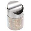 ZOOFOX Countertop Trash Can, 1.5 Liter Bling Rhinestone Garbage Bin