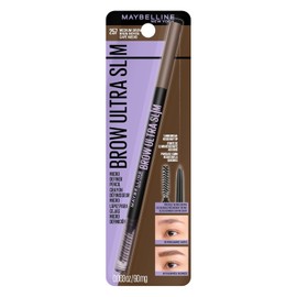 Maybelline New York Brow Ultra Slim Defining Eyebrow Makeup Mechanical Pencil With 1.55 MM Tip & Blending Spoolie For Precisely Defined Eyebrows, Medium Brown, 0.003 oz.