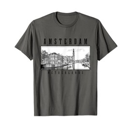 Amsterdam Netherlands Photograph Vintage Amsterdam T-Shirt
