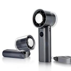 AMH Handheld Turbo Fan -Powerful 4000mAh Portable Mini Design Personal Fan, USB Rechargeable Battery Operated 3 IN 1 Foldable Small Table Fan Gifts for Women Men Outdoor Indoor