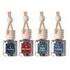Four-Pack Scented Car Fresheners Bundle – 4 Unique Scents, 8ml
