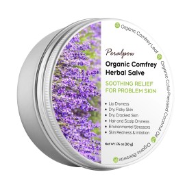 Peralpow Organic Comfrey Herbal Salve - Soothing Care for Various Skin Concerns Yellow