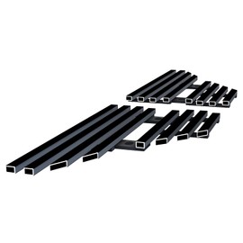 APS Compatible with Ford F-250 F-350 F-450 F-550 2008-2010 Side Vent Black Billet Front Grill Grille Insert F65542H