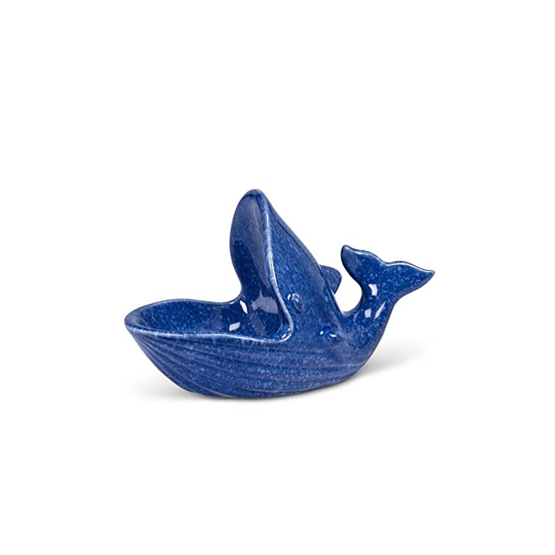 Abbott Collection 27-MOBY-131 Ceramic Whale with Open Mouth Bathroom Soap