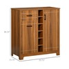 HOMCOM Retro Wine Cabinet for 6 Bottles, Wine Rack Sideboard