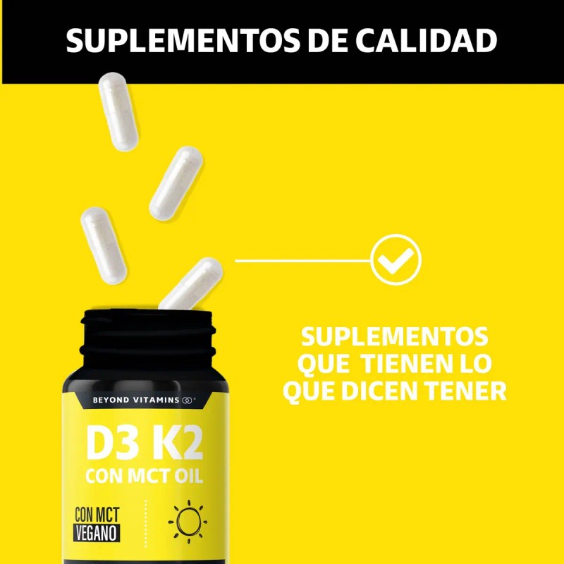 Vitamina Mct Oil Azúcar Suplemento Alimenticio Vegano Beyond Vitamins Vitaminas