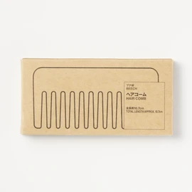 MUJI OFA36A0S Beech Wood Hair Comb