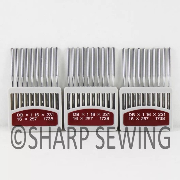 ORANGE JUKI DDL-5550 SINGLE NEEDLE (30 EACH) NEEDLES #18/110 16X257