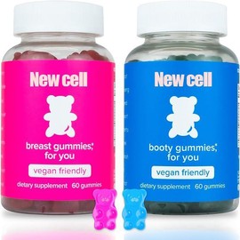 Newcell Gummies Combo Pack – Peach Gains & Top Support for Women’s Wellness & Workout Performance | 2 Packs