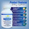 Sunshine Vitamins B Complex, 90 Capsules, Supports Energy, Metabolism, Brain,
