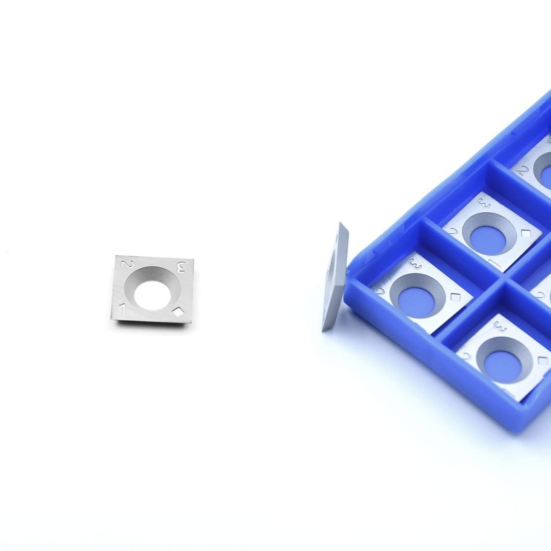 CDBP 14mm Carbide Inserts Cutters Replacement Square Straight for Woodworking