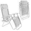 topment 2PCS Outdoor Zero Gravity Chair Set, Reclining Chair w/Adjustable