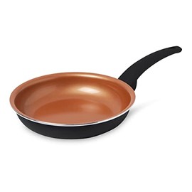 IKO Copper Ceramic Nonstick Frying Pan, Dishwasher Safe skillet, Soft Touch Handle Cookware