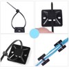 HS HS Cable Tie Mounts Self Adhesive with Screw Hole