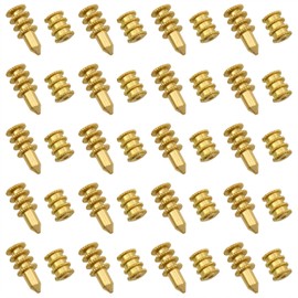 Dsjnf Brass Table Leaf Screw Pin Table Bolt Sleeve Connectors Table Extension Hardware Table Leaf Hardware Gold Table Pins Stretch Table Hardware Accessories 20PCS