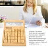 Bamboo Calculator Solar Powered Battery Powered Eco Friendly Function Calculator
