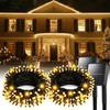 Solar String Lights for Outside, 2 Pack 200 Led Solar