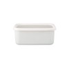 Fuji Horo Deep Square Container L Konte Lily White KE-DL