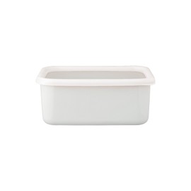 Fuji Horo Deep Square Container L Konte Lily White KE-DL LW