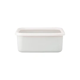 Fuji Horo Deep Square Container L Konte Lily White KE-DL LW