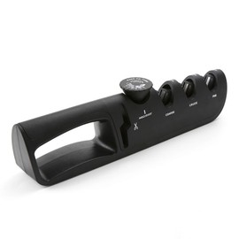 Black 4 Stage Knife Sharpener Adjustable Angle Household Blade Sharpener Sharpening Tool for Kitchen