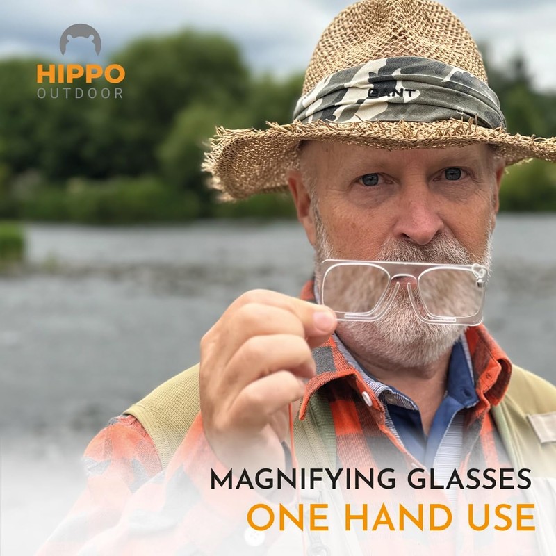 HIPPO OUTDOOR Fly fishing glasses with magnet release 8276