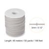 PATIKIL Suede Cord with Roll Spool 3mm 50 Yard, Flat