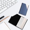 Fzcyuoo Business Card Holders - Stainless Steel & PU Leather