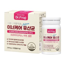 Dr. Frog Probiotics Inner Care Lactobacillus Vaginal Health Lactobacillus, 1 unit, 30 servings / 닥터프로그 프로바이오틱스 이너케어 유산균 질건강 유산균, 1개, 30회분