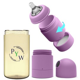 Anti-Colic Baby Bottle with Formula Dispenser, Instant/Quick-Release, Preload Mixing Baby Bottle (Fairydust Pink)